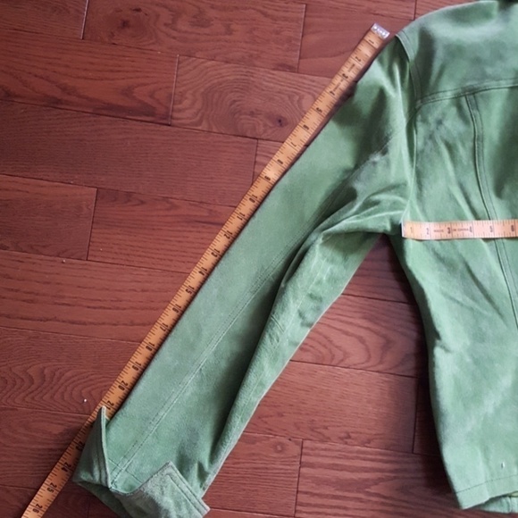 CARVILLE Green leather blazer/jacket - Picture 7 of 8
